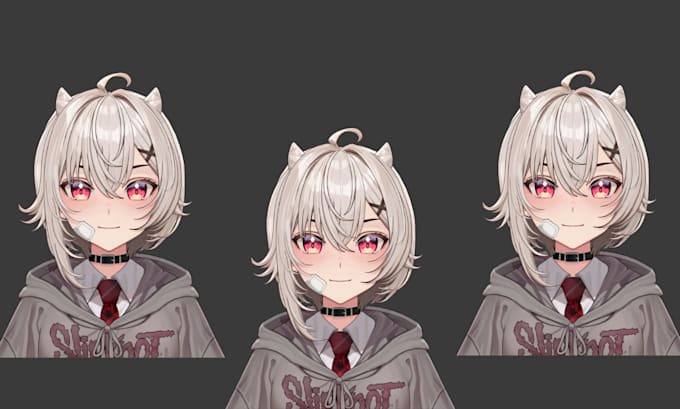 Gig Preview - 3d vtuber model live2d vtuber rigging custom anime vrchat model vrc avatar vroid