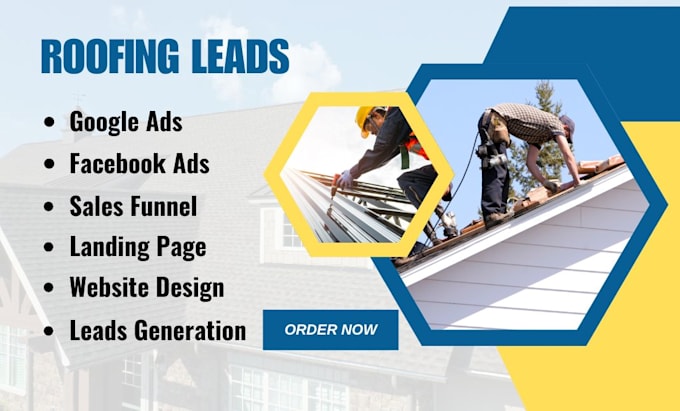 Gig Preview - Generate roofing leads, homeowners leads, roofing ads, roofing, roofers