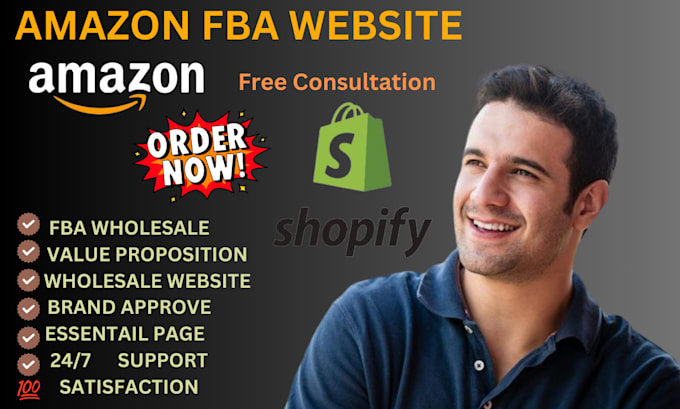 Gig Preview - Build amazon fba wholesale website, wordpress website, wholesale brand approval