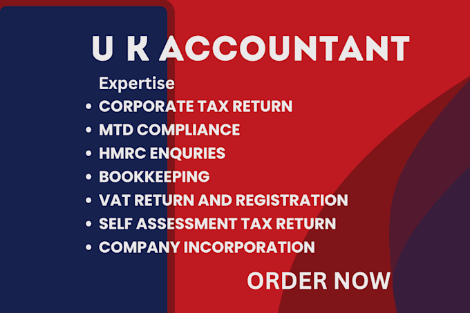 Gig Preview - Be UK accountant for UK company accounts, UK tax, vat, UK tax return, ct600