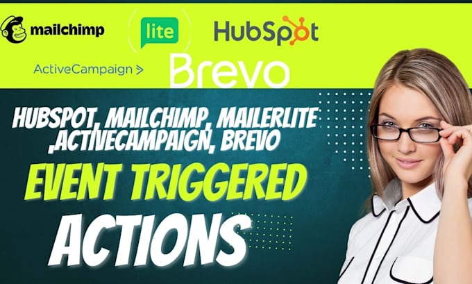 Gig Preview - Setup a mailchimp mailerlite brevo hubspot activecampaign event triggered action