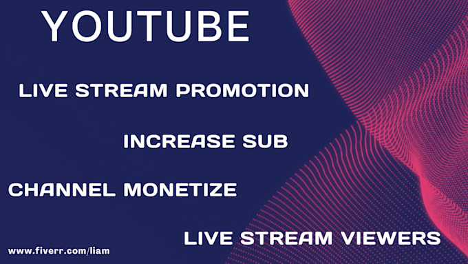 Gig Preview - Do organic youtube live streaming promotion for ypp progress