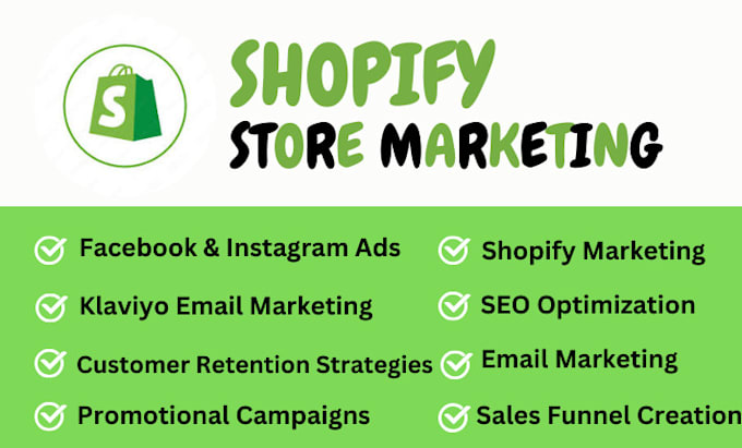 Gig Preview - Shopify marketing shopify klaviyo marketing email marketing shopify sales ads