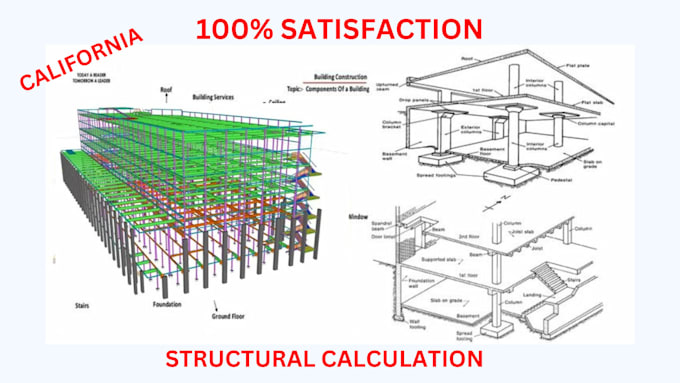 Gig Preview - Do structural calculations for california building projects