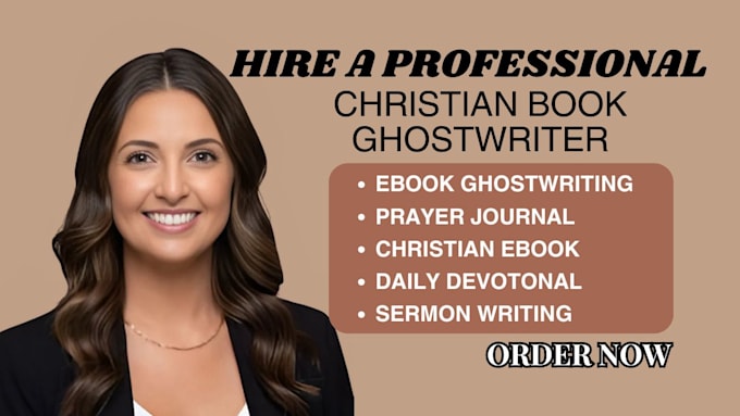 Gig Preview - Ghostwrite your christian daily devotional book prayer journal ebook ghostwriter