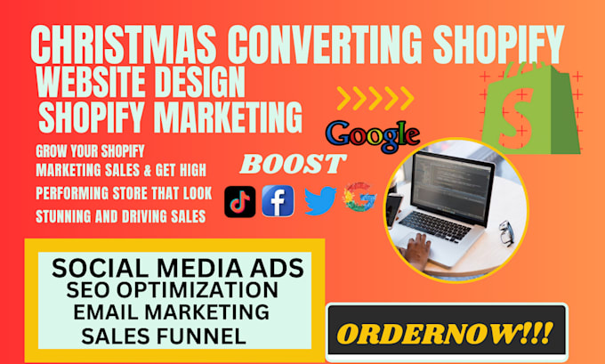 Gig Preview - Boost christmas shopify sales,shopify marketing, ecommerce marketing