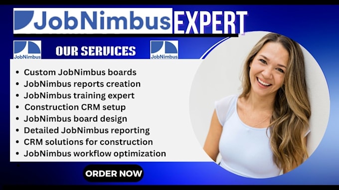 Gig Preview - Create jobnimbus boards, jobnimbus reports, jobnimbus training, construction CRM