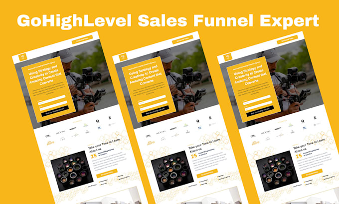 Gig Preview - Build gohighlevel, kajabi high converting sales funnels in gohighlevel, kajabi