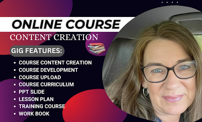 Gig Preview - Create online course, course creation, course curriculum, online course content