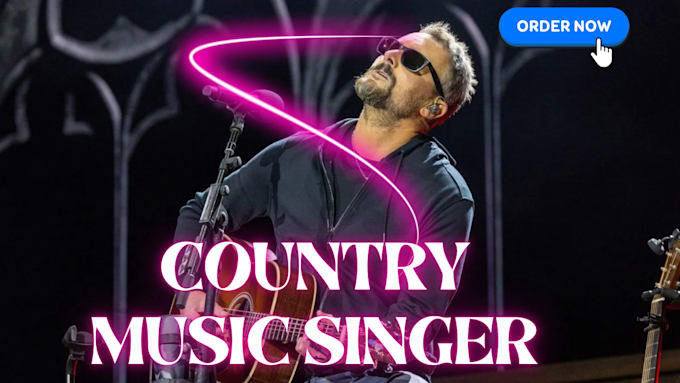 Gig Preview - Be your country music singer and songwriter for your country projects