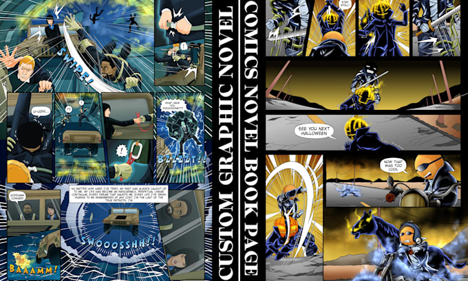 Gig Preview - Custom comic graphic novel book page graphic novel manga panel storyboard artist