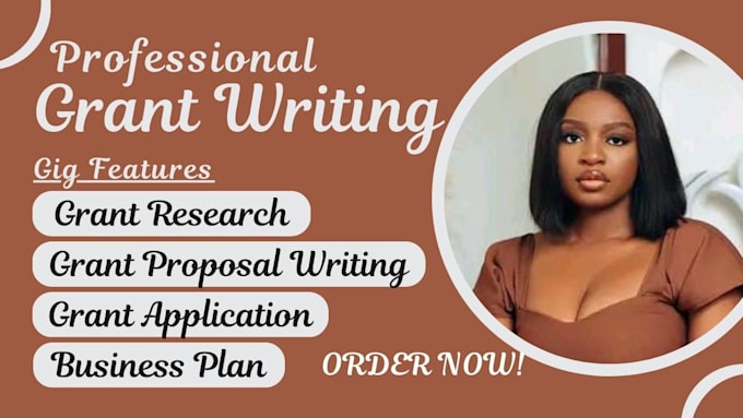 Gig Preview - Write grant proposal grant application research pitch deck business plan