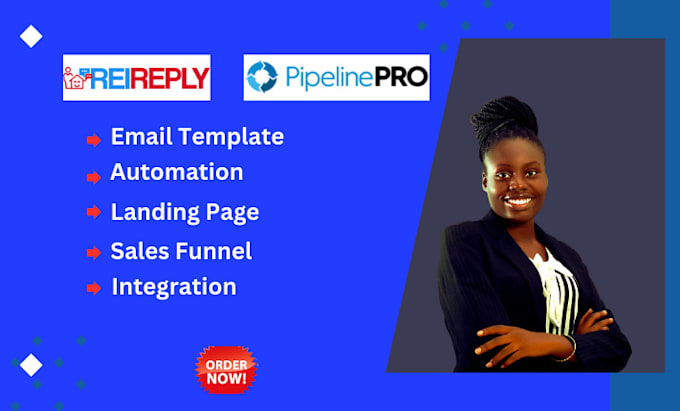 Bestseller - build rei reply sales funnel, automation, landing page setup