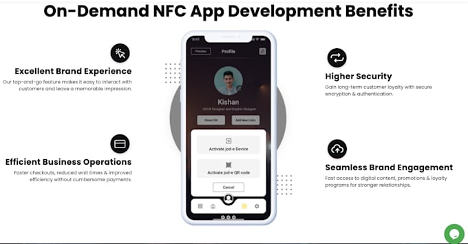 Gig Preview - Develop nfc payment app nfc tag reader nfc business card fintech app