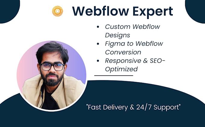 Gig Preview - Be your webflow expert for website design, development and figma to webflow