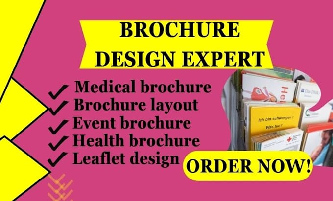 Gig Preview - Design medical brochure, brochure layout, event brochure, multifold brochure,