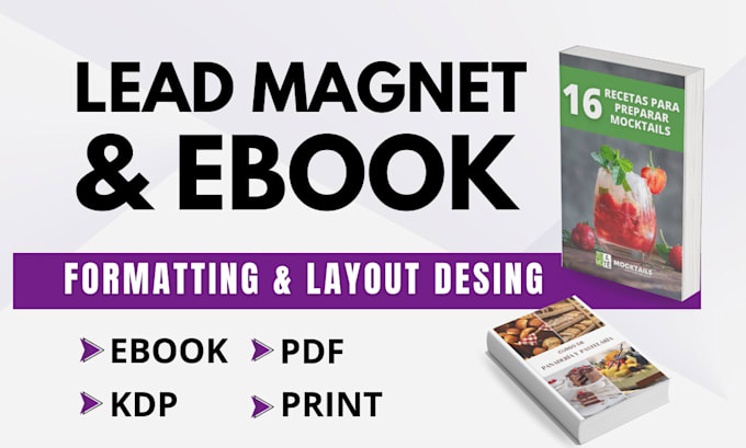 Gig Preview - Design your professional lead magnet, ebook PDF, workbook,