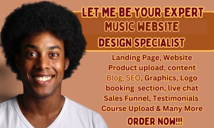 Gig Preview - Music website design dj, mc website music streaming, blog, news, podcast website