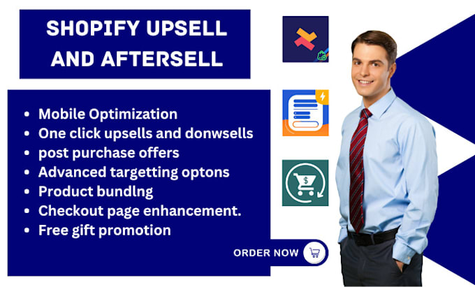 Gig Preview - Set up shopify upsell and aftersell upsell and cross sell releasit reconvert