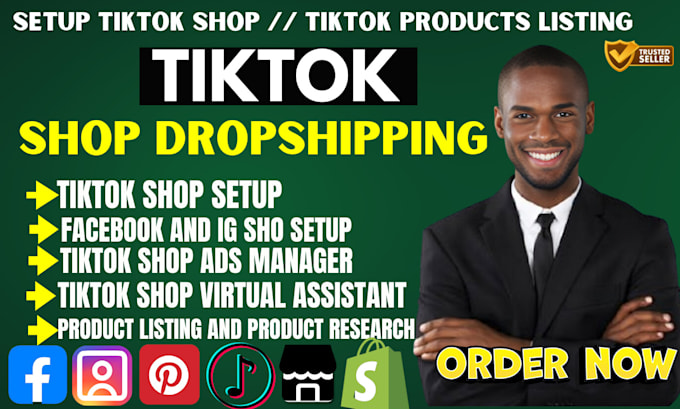 Bestseller - setup tiktok shop, tiktok dropshipping, tiktok shop ads, product listing