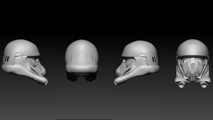 Bestseller - 3d modeling of a helmet or a mask for 3d printing