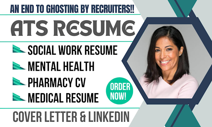 Gig Preview - Do social work, medical, pharmacy, cna, biotech, budtender, mental health resume