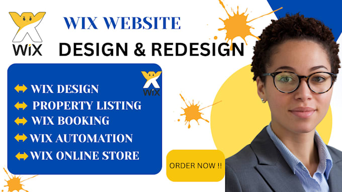 Gig Preview - Wix website design wix property listing wix booking  wix cms automation leads