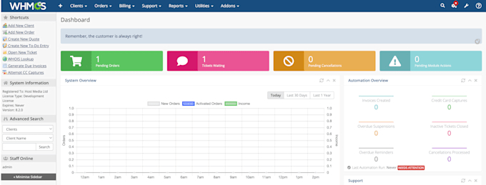 Gig Preview - Install whmcs on your hosting and set up your web hosting and reseller business