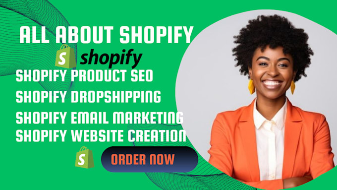 Gig Preview - Create shopify website and redesign shopify website, cloths store, ring store