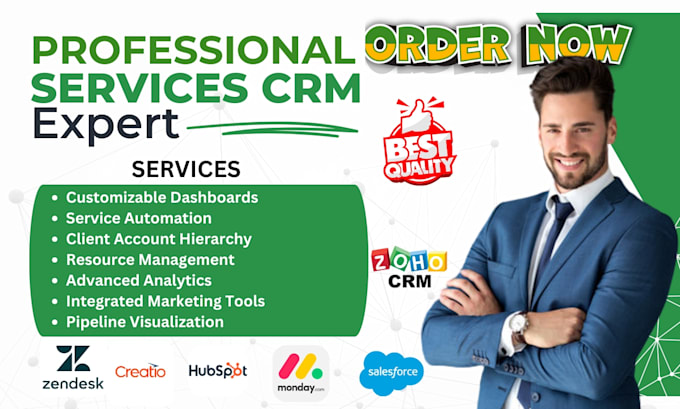 Bestseller - setup professional services CRM salesforce hubspot zoho insightly pipedrive CRM