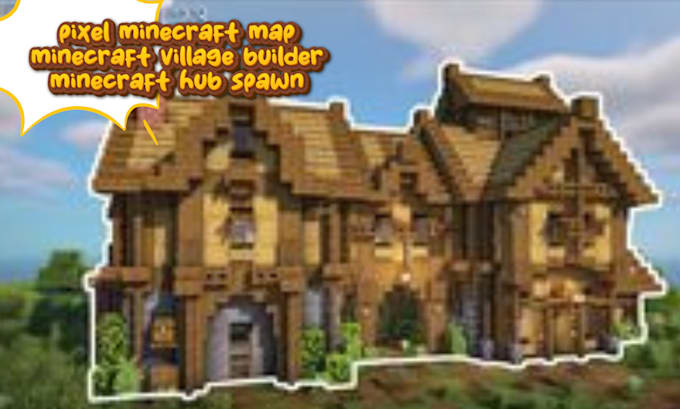 Gig Preview - Pixel minecraft skin, minecraft map builder, minecraft pixel art village map