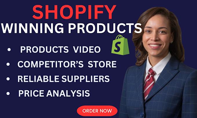 Gig Preview - Find you a winning product for your dropshipping shopify winning product