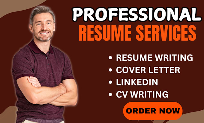 Gig Preview - Write professional resume writng, CV and cover letter, linkedin profile