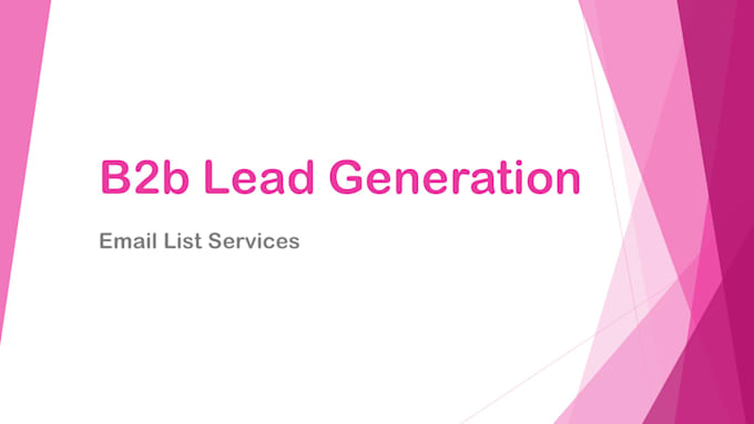 Gig Preview - Build a verified email list for b2b lead generation