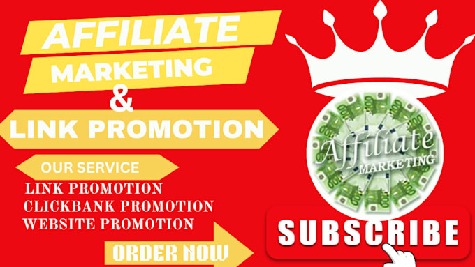 Gig Preview - Do affiliate promotion and clickbank sales funnel and website link promotion