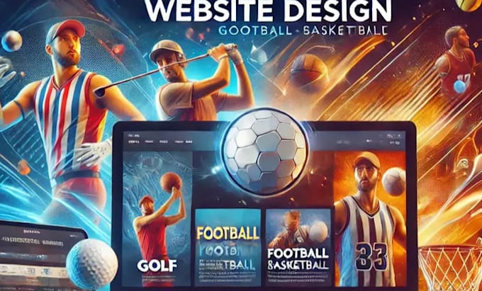 Gig Preview - Design modern sport club website golf football basketball team wordpress website