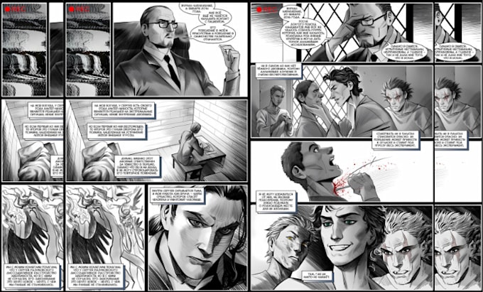 Gig Preview - Sketch 1 page comic book graphic novel manga comic art storyboard comic page