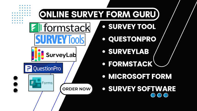 Gig Preview - Setup survey software survey tool surveylab questionpro formstack microsoft form