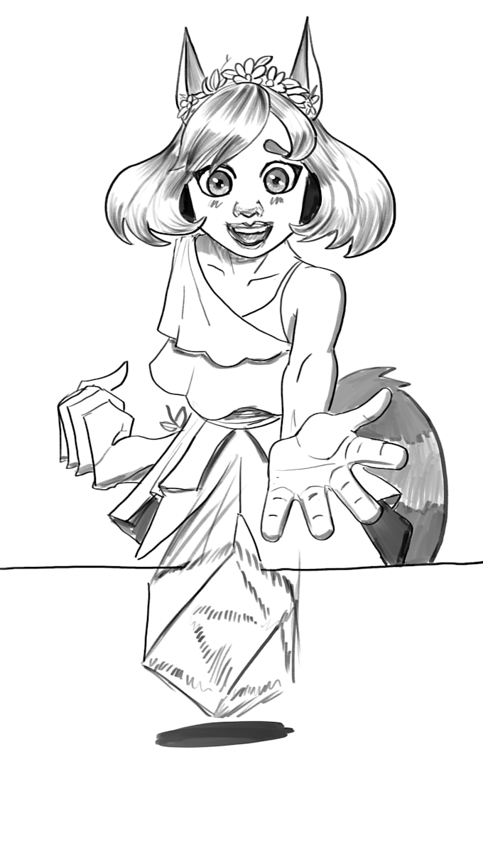 Gig Preview - Draw your dungeons and dragons character same day delivery