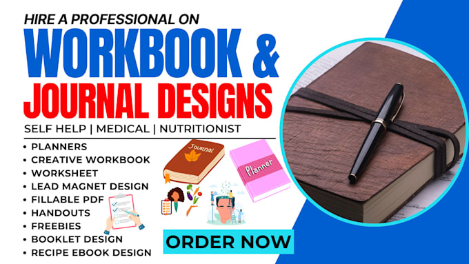 Gig Preview - Design workbook and journal for self help, medical, nutritionist, exercise yoga