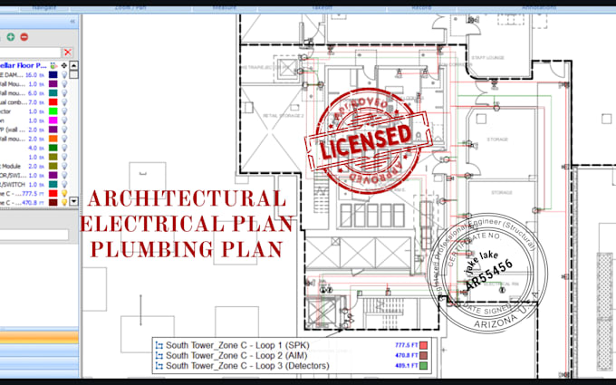 Bestseller - draw architectural, electrical plan, plumbing, mep drawings pe stamp for permit