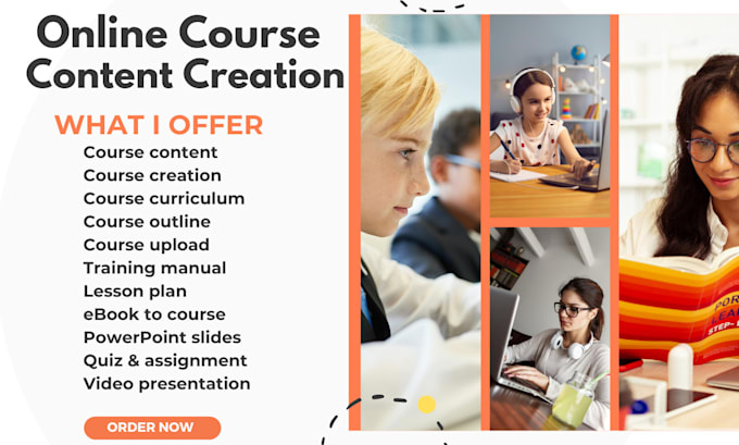 Gig Preview - Create masterclass online course content ppt course creation elearning video