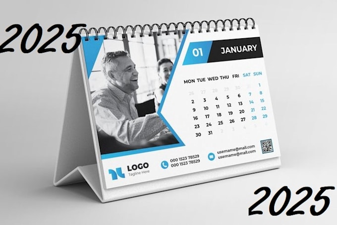 Gig Preview - Design professional 2025 calendars for your business