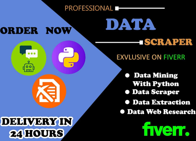 Gig Preview - Data scraping or custom web scraper in python