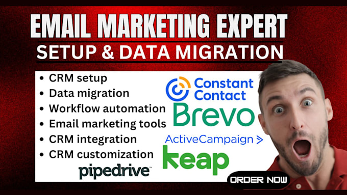 Bestseller - setup and migrate data in pipedrive constant contact brevo activecampaign keap