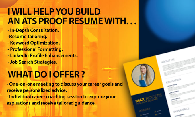 Bestseller - help create ats proof resumes