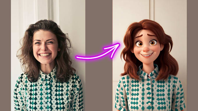 Gig Preview - Create a custom pixar avatar for you