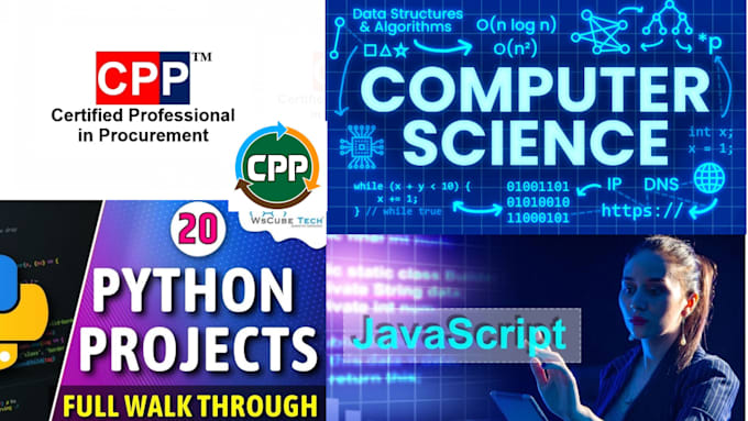 Gig Preview - Do computer science c,cpp,java,java script and python projects