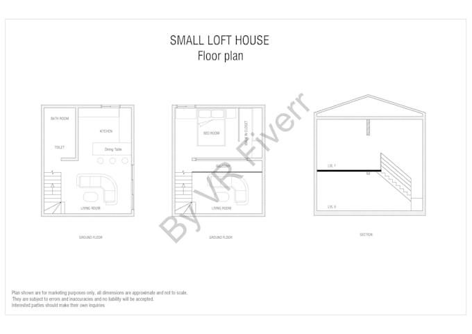 Gig Preview - Draw simple 2d floor plan drawing