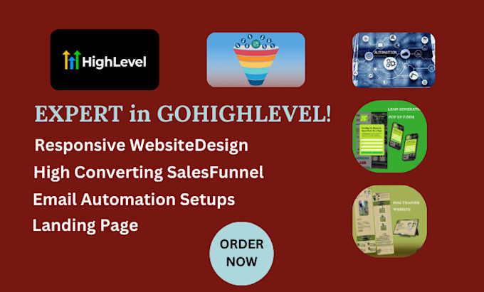 Gig Preview - Setup gohighlevel automation workflow, ghl funnel, gohighlevel expert